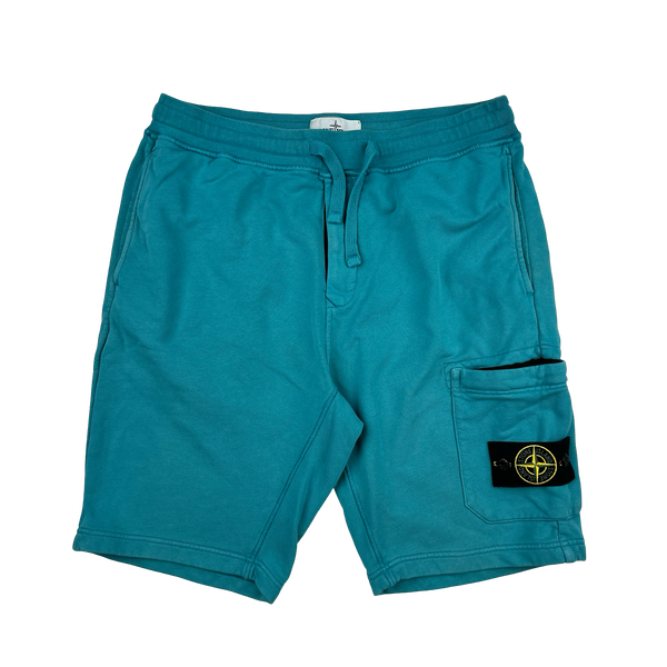 Stone Island 2020 Blue Cotton Shorts - Medium