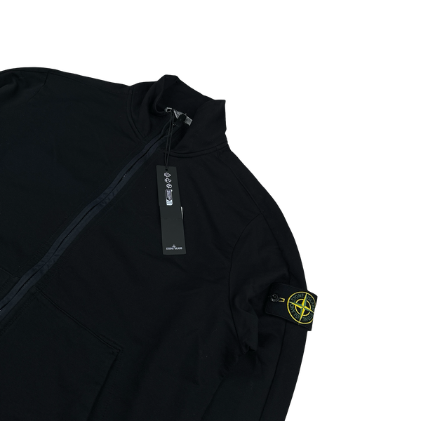 Stone Island 2024  Black Zipped High Neck Jumper - Medium
