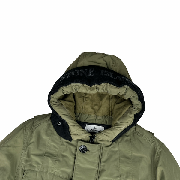 Stone Island Green 2019 Micro Reps Primaloft Parka Jacket - Medium