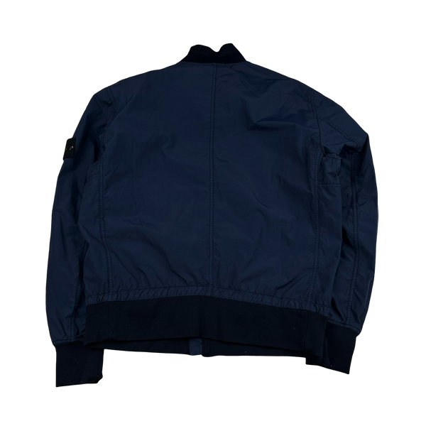 Stone Island 2010 Navy Cotton Blend Bomber Jacket - XXL