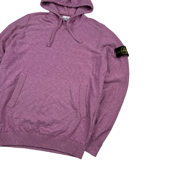 Stone Island 2020 Pink Knit Hoodie - Medium