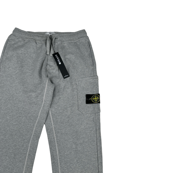 Stone Island 2024 Grey Cotton Joggers - Medium