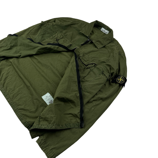 Stone Island 2022 Khaki Double Pocket Overshirt - XL