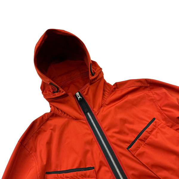 Stone Island Red Jersey R Hooded Jacket - Small