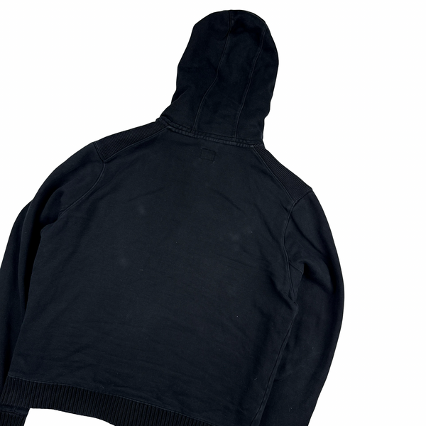 CP Company Navy Gilet Lining Cotton Zip Up Hoodie - Medium
