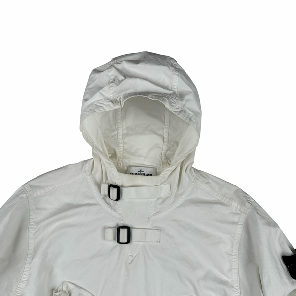 Stone Island 2021 White Multi Pocket Smock - Small