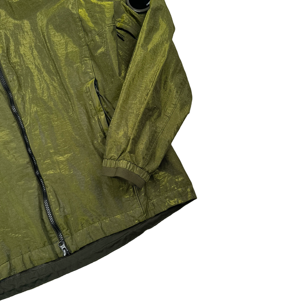 CP Company P.Ri.S.M Green Prismatic Ripstop Membrane Hooded Jacket - Medium