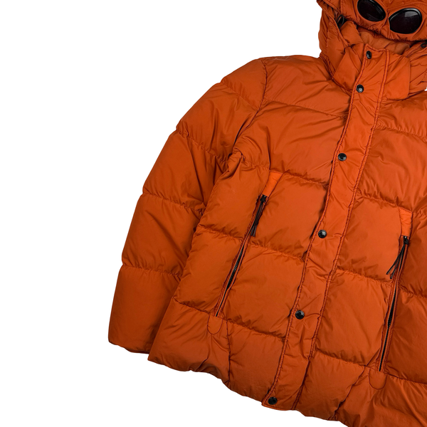 CP Company Orange Down Filled Nycra Puffer Jacket - Large