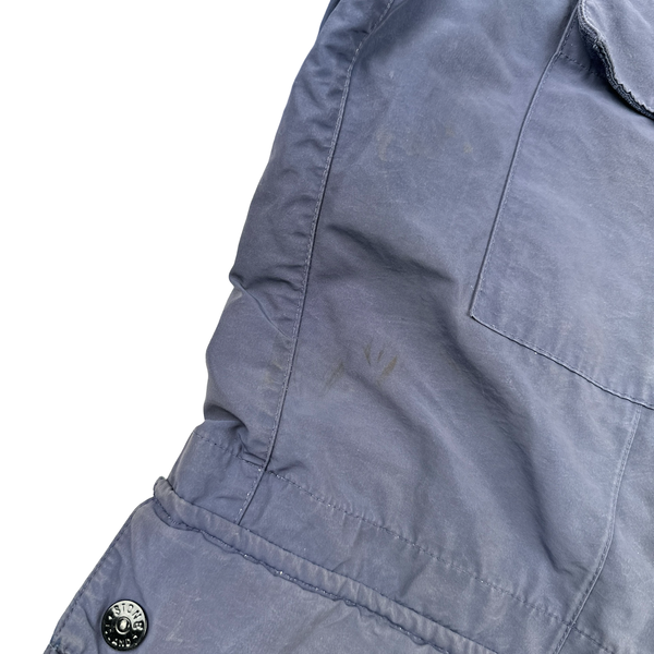 Stone Island Navy Micro Reps Multi Pocket Shield Jacket - Large