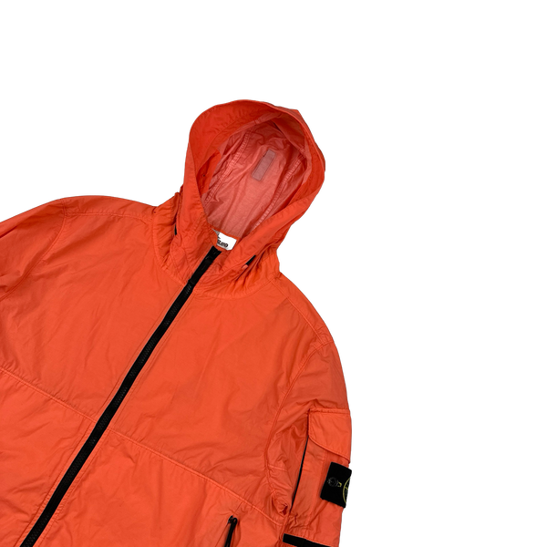 Stone Island 2022 Coral Naslan Light Watro TC Hooded Jacket - Medium