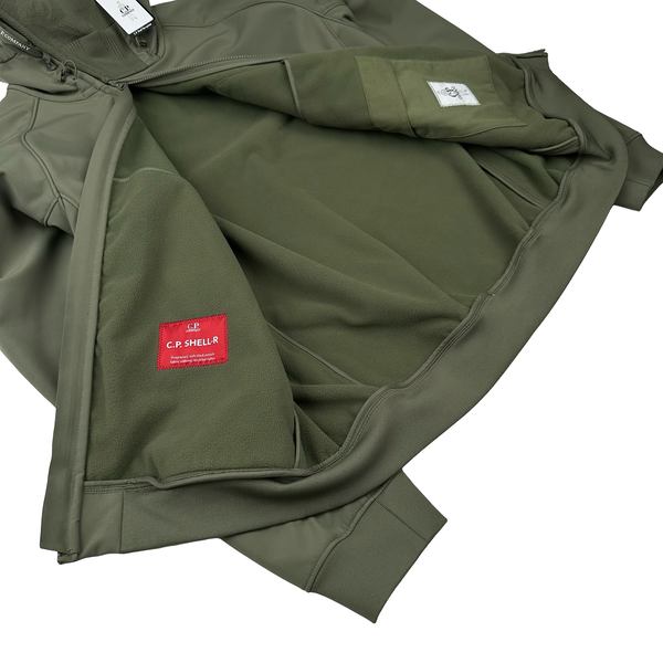 CP Company Khaki Face Mask Soft Shell Jacket - 3XL