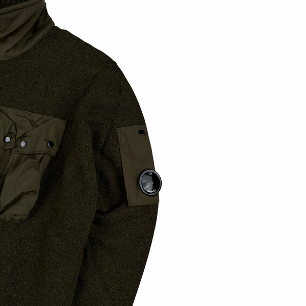 CP Company Heavyweight Zipped Knit Lens View Jumper - XL