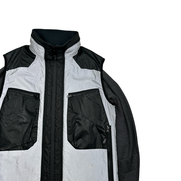 Stone Island 2017 Garment Dyed Plated Reflective 3 in 1 Jacket - Large