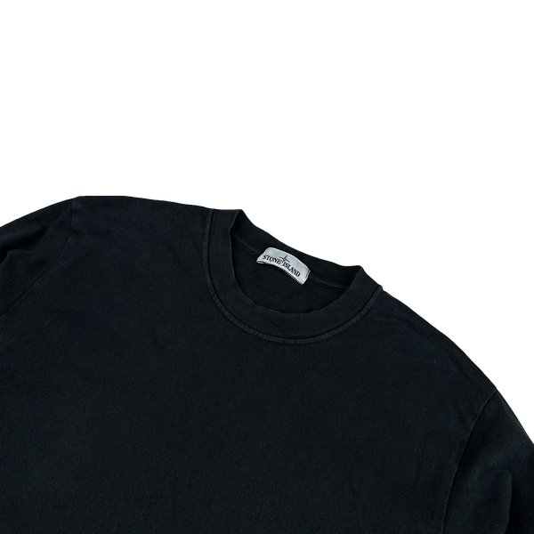 Stone Island 2014 Black Thick Cotton Crewneck Jumper - 3XL