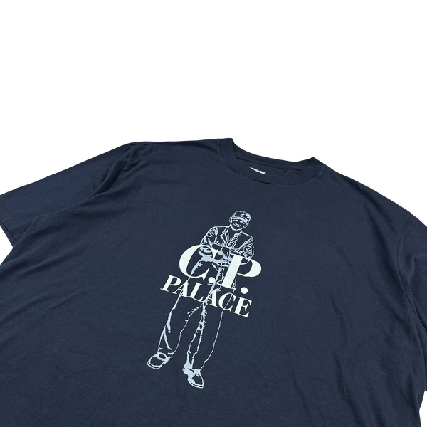 CP Company X Palace Navy Graphic Chester Perry T-Shirt - XXL