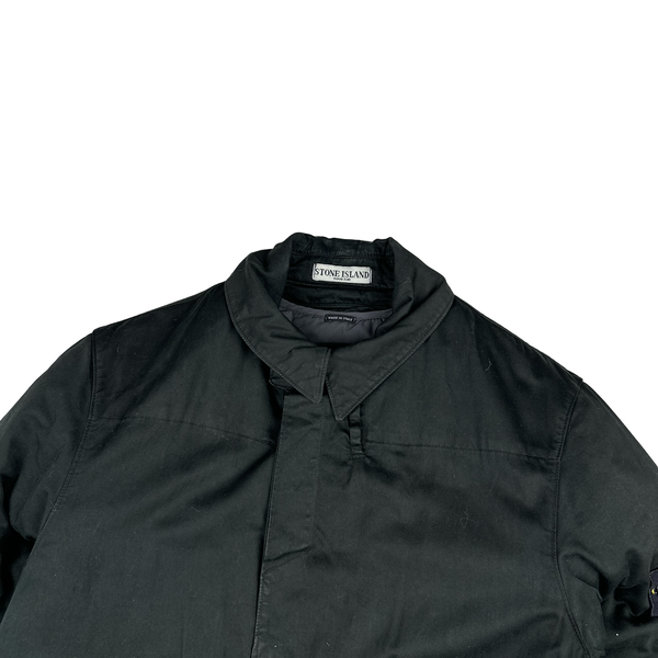 Stone Island Vintage Black Raso Gommato Dutch Rope Jacket