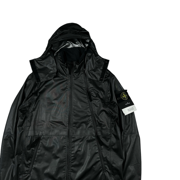 Stone Island 2024 Metallic Run Proof Nylon Mesh Hooded Jacket - Small