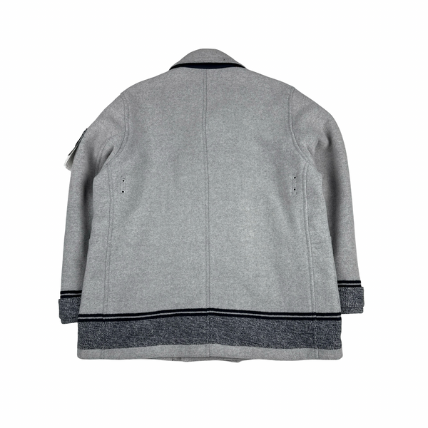 Stone Island 2020 Panno Jaquard Double Breasted Wool Collared - 3XL