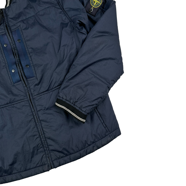 Stone Island Navy Nylon Padded Bomber Jacket - Medium