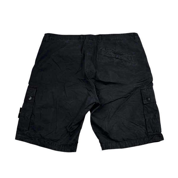 Stone Island 2023 Black Slim Bermuda Cotton Shorts - 36"