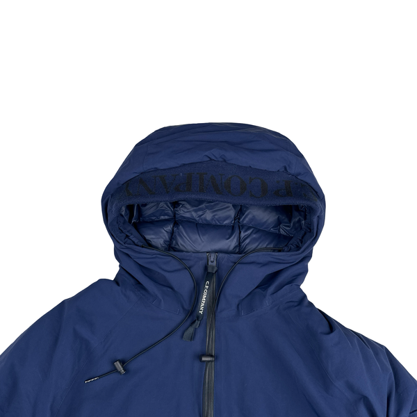 CP Company Navy Micro M R Down Filled Spellout Jacket - Small
