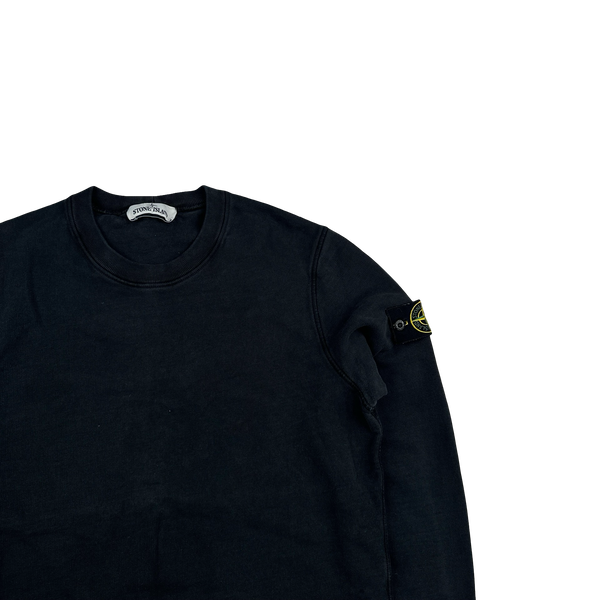 Stone Island 2020 Black Cotton Crewneck Sweatshirt - Medium
