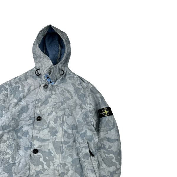 Stone Island 2020 Blue Big Loom Camo TC Jacket - Large