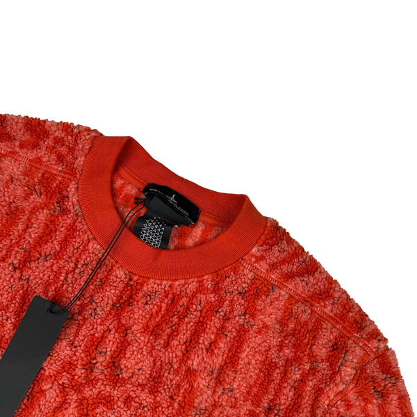 Stone Island 2019 Shadow Project Lava Teddy Fleece Crewneck Pullover - Medium