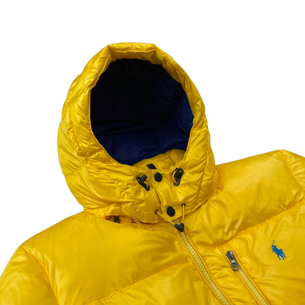 Ralph Lauren Yellow Padded Down Puffer Jacket - Large