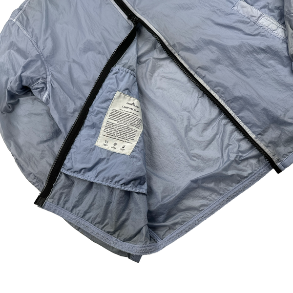 Stone Island Violet Lamy Velour Hooded Jacket - Large