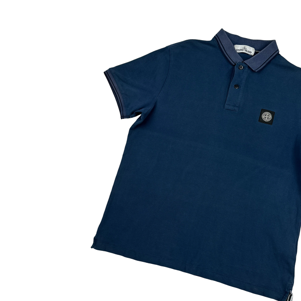 Stone Island 2018 Navy Short Sleeve Polo Shirt - XL