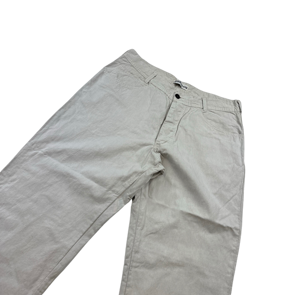 Stone Island 90's Vintage White Jeans - 30"