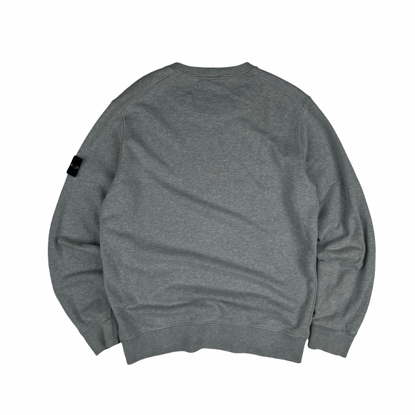 Stone Island 2020 Grey Cotton Crewneck Sweatshirt -  Large