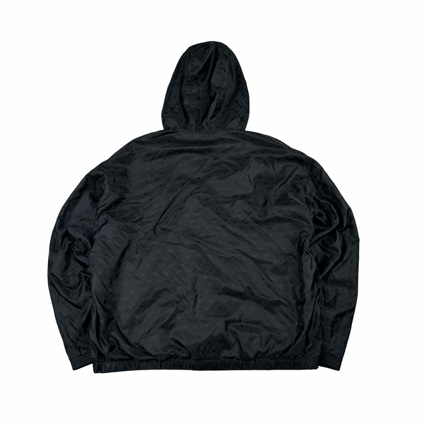 Emporio Armani Monogram Reversaible Nylon Peak Hood Lightweight Jacket - XXL
