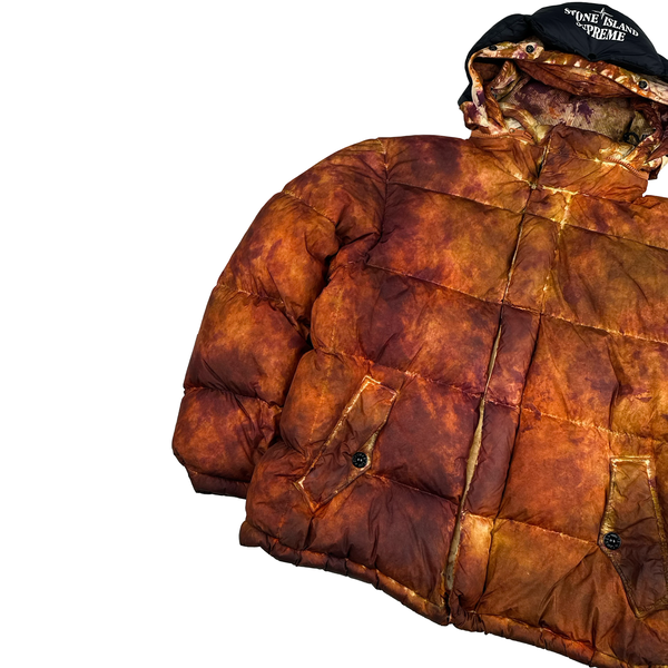 Stone Island x Supreme Paintball Camo Crinkle Reps Puffer Jacket - Small