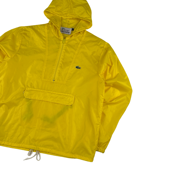 Lacoste IZOD Yellow Lightweight Smock Hooded Jacket - Medium