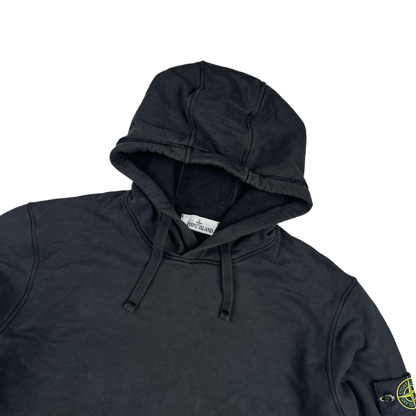 Stone Island 2022 Black Pullover Cotton Hoodie - XL