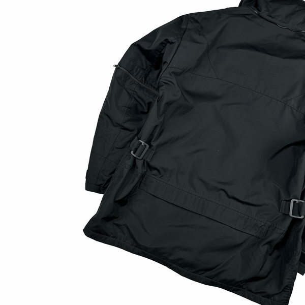 CP Company AW2000 Black Vintage Metropolis Fleece Lined Nylon Jacket - Large