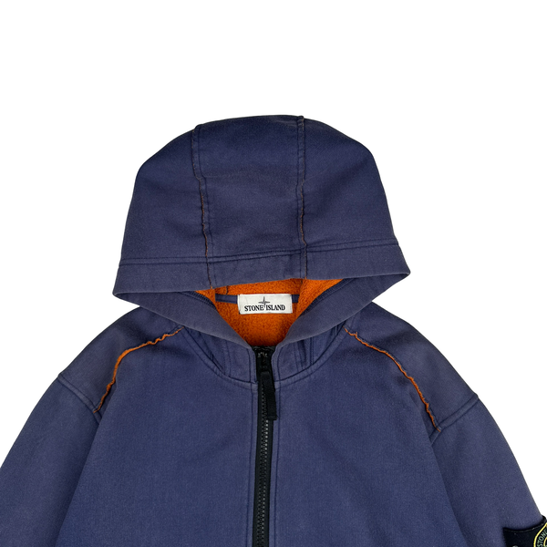 Stone Island 2015 Purple Zip Up Hoodie - Medium