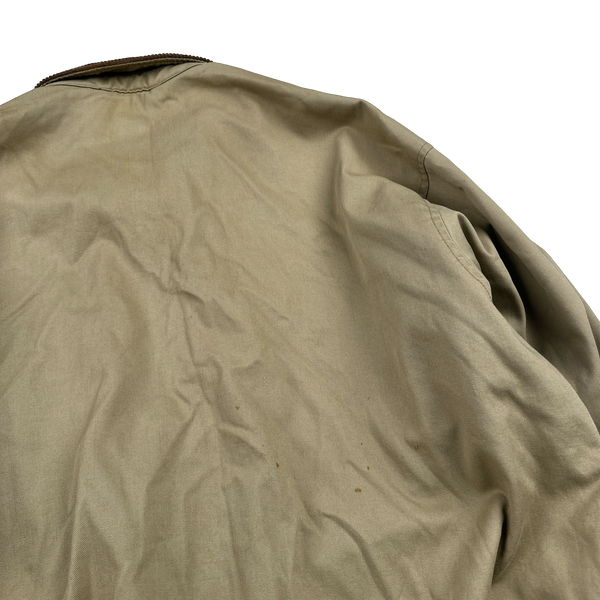 Ralph Lauren Vintage Flannel Lined Beige Harrington Jacket - XL