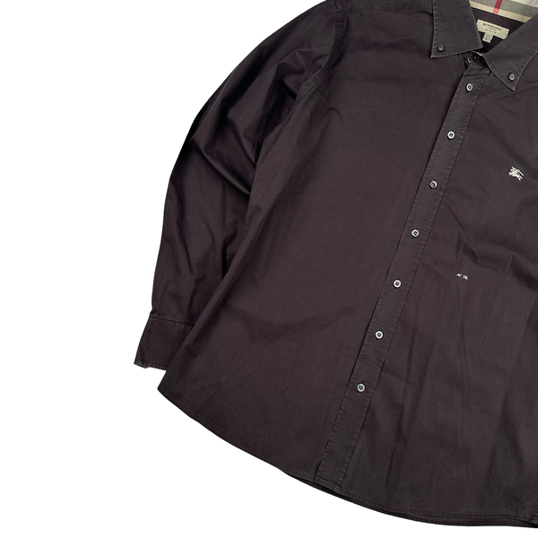 Burberry Brown Button Up Shirt - Large