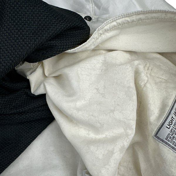 Stone Island 2001 Fibre Optic White Cotton Jacket - XXL