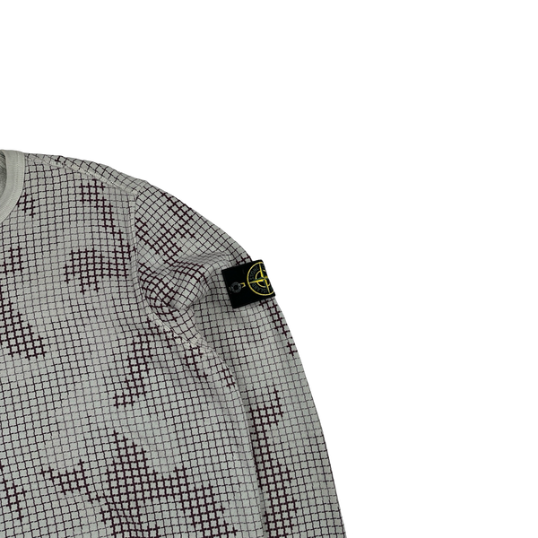 Stone Island 2017 Grid Check Camo Crewneck Sweatshirt - XL