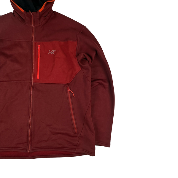 Arcteryx Dark Red Balaclava Stretch Hoodie - XL