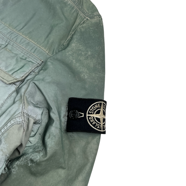 Stone Island 2012 Green Liquid Reflective Field Jacket - Medium