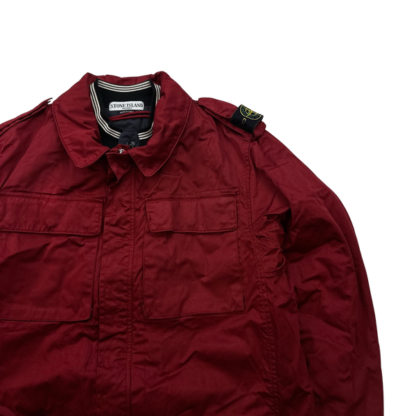 Stone Island Red Dutch Rope Raso Shoulder Badge Jacket - XL