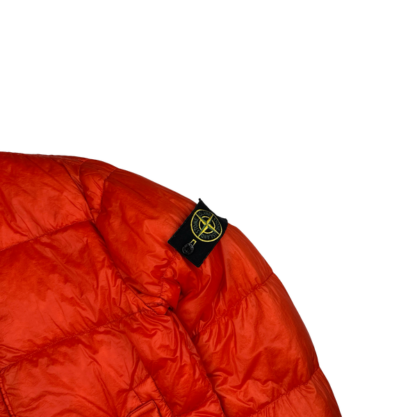 Stone Island 2013 Red Garment Dyed Puffer Jacket - Small