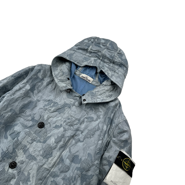 Stone Island 2020 Blue Big Loom Camo TC Jacket - Large – Mat's Island