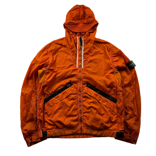 Stone Island 2012 Orange Membrana TC Hooded Jacket - XXL – Mat 