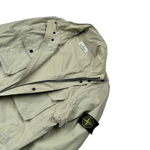 Stone Island 2019 Tan Micro Reps Multipocket Parka Jacket - Medium